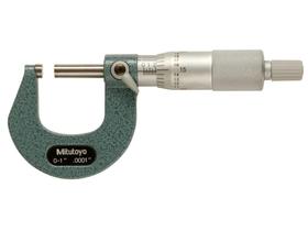 Micrômetro Mitutoyo 103-260 Alcance 0-2,5 cm Resolução 0,0001 pol Micrômetro Mitutoyo 103-260 Alcance 0-2,5 cm Resolução 0,0001 pol
