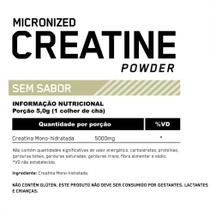 Micronized Creatine Powder (300g) - Padrão: Único