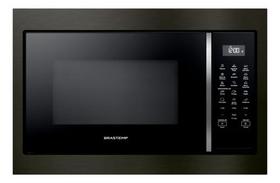 Microondas Black Inox 32 Litros 1400w Brastemp Bm146apbna