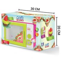 Microondas Cozinha Infantil Som Luz Acessório Menina - Magic Toys