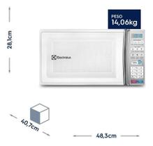 microondas de bancada electrolux branco 27l microondas de bancada electrolux branco 27l