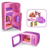 Microondas E Geladeira Infantil Kitchen Show 7811 - Zuca Toys