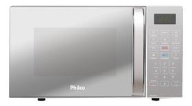 Microondas Philco 20L Limpa Fácil Espelhado Branco PMO23EB 220V Microondas Philco 20L Limpa Fácil Espelhado Branco PMO23EB 220V