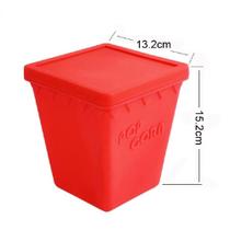 Microondas pipoqueira silicone sem oleo tampa pop corn luxo