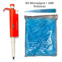 Micropipeta De Volume Variavel 100 A 1000 + Ponteira 200 A 1000
