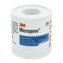 Micropore 5Cm X 10M Branca C/Capa Pct Com 6 Unid - 3M