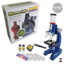 Microscópio 100-1200x Mario Brinquedos