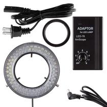 Microscópio Amscope 78 com Ring Light LED