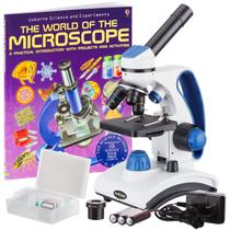 Microscópio AmScope M162C-2L-PB10-WM 40X-1000X Luz Dupla
