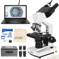 Microscópio binocular composto HSL 40X-2500X com câmera USB de 3 MP Microscópio binocular composto HSL 40X-2500X com câmera USB de 3 MP