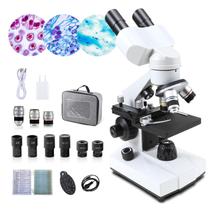 Microscópio Binocular Crespexil CX1012 (40X-2000X) com 30 Lâminas