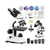 Microscópio Binocular HD De Alta Potência Para Estudantes De Laboratório De Bioquímica Para Crianças