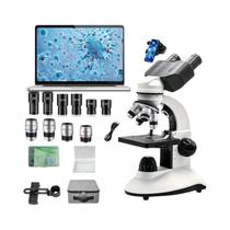 Microscópio Binocular Óptico Profissional Para Adultos 40x-5000x Microscópio Atualizado Com Quatro Microscópio Binocular Óptico Profissional Para Adultos 40x-5000x Microscópio Atualizado Com Quatro