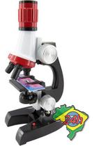 Microscópio Biológico Ciência Infantil Brinquedo Hd 1200x