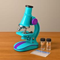 Microscópio Biológico Infantil 450x LED Educativo Portátil