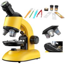 Microscópio biológico laboratório led 1200x Didatico Toy Lad