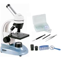 Microscópio Biológico Monocular Aumento 40x até 640x e Iluminação LED OPTON BIVOLT
