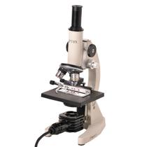 Microscópio Biológico Monocular Aumento de 20x até 640x - 220 V - Iluminação de LED - OPTON