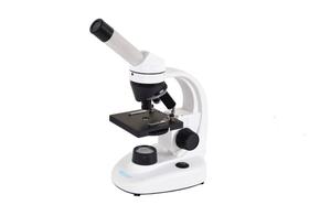 Microscopio Biológico Monocular Aumento De 40-640x Led 1w Kit de Lâminas Preparadas