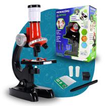 Microscópio Brinquedo Infantil Educativo 1200x Ciência