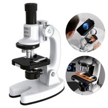 Microscópio Brinquedo Pedagógico Infantil Ciência Led 1200x
