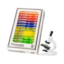 Microscópio De Bolso Infantil 60-120X Alimentado Por Bateria Kit Educacional De Ciências Brinquedo