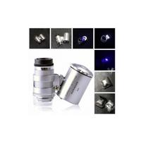 Microscópio de bolso LEDUV Light, ampliação de 60X