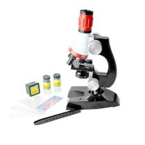 Microscópio de ciências da vida das crianças 1200x Zoom Brinquedo Educacional para