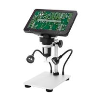 Microscópio Digital 7 Polegadas Display LCD Amplia 1000x