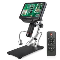 Microscópio digital Andonstar AD407 4MP UHD HDMI LCD de 7 polegadas