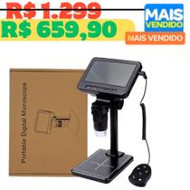 Microscópio Digital com Tela 5 Polegadas MELHOR Microscópio Digital 1000x Lupa - TOP