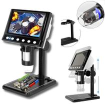 Microscópio Digital Eletrônico USB 4,3 Polegadas Display LCD Zomm 1000X Portátil - Oba Oba Mix