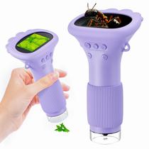 Microscópio digital GinoCaco Portable Kids 2 LCD 3-12 anos