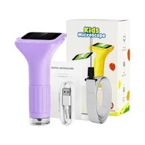 Microscópio Digital Infantil 1000x Com Tela IPS De 2 Polegadas, Câmera Com Lente Óptica De 2MP E