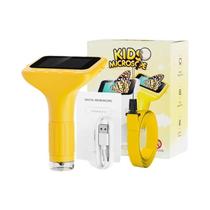 Microscópio Digital Infantil Com Tela LCD De 3 Polegadas, Proteção Ocular, Brinquedo Educacional De Microscópio Digital Infantil Com Tela LCD De 3 Polegadas, Proteção Ocular, Brinquedo Educacional De