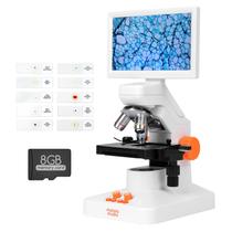 Microscópio digital MatataStudio MT3-4 1200X 5MP 7 polegadas 1080P