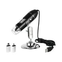Microscópio Digital Portátil 500X 1000X 1600X Com Câmera LED USB Tipo C Para Soldagem E Reparo De