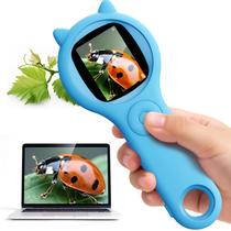 Microscópio Digital Portátil Ashfly 500X Tela de 2" Azul Microscópio Digital Portátil Ashfly 500X Tela de 2" Azul