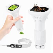 Microscópio digital portátil GinoCaco para crianças com tela de 2"