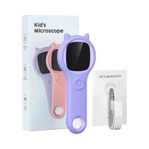Microscópio Digital Portátil Para Crianças, Brinquedo Educacional De Ciência, Presentes De Natal E Microscópio Digital Portátil Para Crianças, Brinquedo Educacional De Ciência, Presentes De Natal E