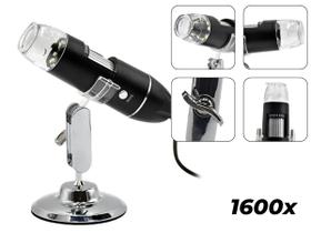 Microscópio Digital Profissional Usb Ampliação Zoom Aumento 1600x Hd