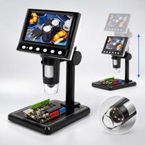 Microscópio Digital USB 1000x Tela LCD 4,3 Pol Lupa Eletrônica Para Celular Placa Solda Manutenção Microscópio Digital USB 1000x Tela LCD 4,3 Pol Lupa Eletrônica Para Celular Placa Solda Manutenção