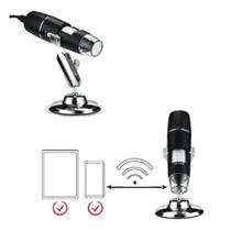 Microscópio Digital USB Profissional com Zoom 1600x e Lente HD