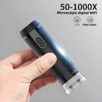 Microscópio Digital Wifi 1080P 50-1000X Ampliador Para Reparo De Celular, Inspeção De Pele, Moedas,