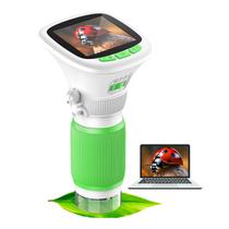 Microscópio EDCREATY 200X-1000X portátil de bolso infantil branco+verde