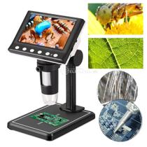 Microscópio Eletrônico com Zoom de 1000x, Tela de 4,3” e Alimentação USB LE2072