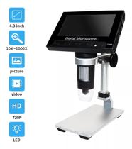 Microscópio Eletrônico Digital Dm4 1000x 2.0mp Usb 4.3 Lcd