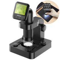 Microscópio Eletrônico Digital IPS 1200x Usb Lcd Led Apexel Microscópio Eletrônico Digital IPS 1200x Usb Lcd Led Apexel