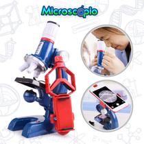 Microscópio Infantil Kit Cientista Brinquedo 1200x Envio já