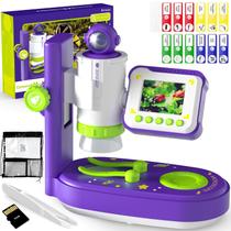 Microscópio Infantil LC Eterna 3 em 1 - Zoom 1000x com Som e Luz